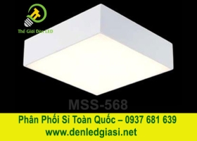 Đèn LED Ốp Trần Đổi Màu Vuông Viền Trắng  MSS-568 