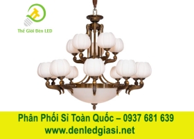 Đèn Chùm Đồng Đá CNQT-1225 