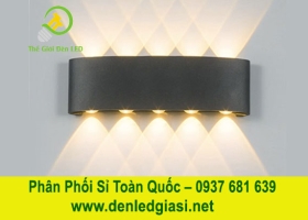 Đèn Vách Ngoài Trời VNT-625-19/Đen 