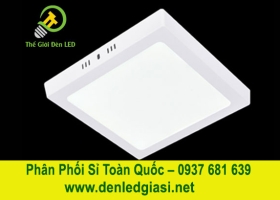 Đèn LED Ốp Trần Đổi Màu Vuông Viền Trắng MSS-538 