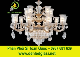 Đèn Chùm Pha Lê Nến DC6651T15