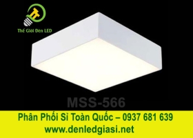 Đèn LED Ốp Trần Đổi Màu Vuông Viền Trắng  MSS-566