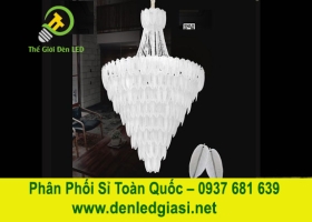 Đèn Chùm Thả Thông Tầng Thủy Tinh Lông Vũ TPL2170