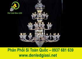 Đèn Chùm Thông Tầng Pha Lê Nến DC6018T30