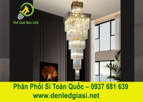 Đèn Chùm Thả Thông Tầng Pha Lê TPL0826