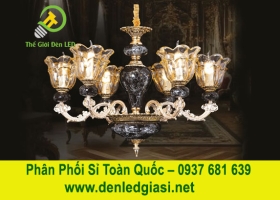 Đèn Chùm Pha Lê Nến CNQT-249 