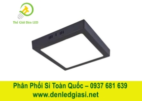 Đèn LED Ốp Trần Đổi Màu Vuông Viền Đen  MSS-624 