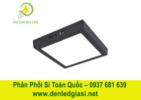 Đèn LED Ốp Trần Đổi Màu Vuông Viền Đen MSS-535 D