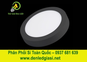Đèn LED Ốp Trần Đổi Màu Tròn Viền Đen MSS-553 D