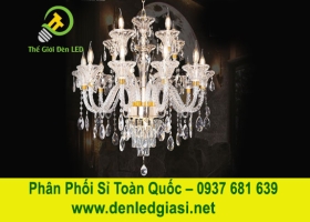 Đèn Chùm Pha Lê Nến CNQT-257 