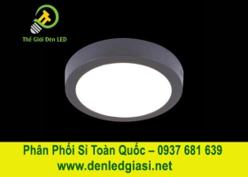 Đèn LED Ốp Trần Đổi Màu Tròn Viền Đen MSS-531 D 