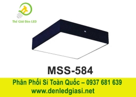 Đèn LED Ốp Trần Đổi Màu Vuông Viền Đen  MSS-584