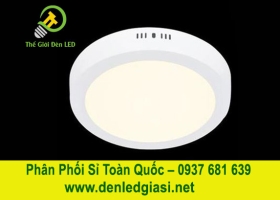 Đèn LED Ốp Trần Đổi Màu Tròn Viền Trắng MSS-533 