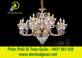 Đèn Chùm Pha Lê Nến DC6018T15 