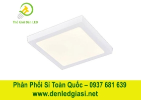 Đèn LED Ốp Trần Đổi Màu Vuông Viền Trắng MSS-554 
