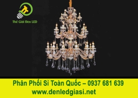 Đèn Chùm Thả Thông Tầng Pha Lê C-2065/15+10+6  