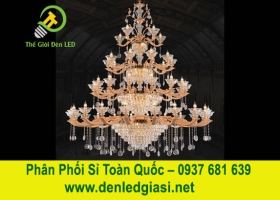Đèn Chùm Thông Tầng Pha Lê Nến DCDC891T50