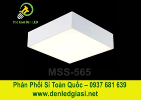 Đèn LED Ốp Trần Đổi Màu Vuông Viền Trắng  MSS-565