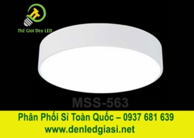 Đèn LED Ốp Trần Đổi Màu Tròn Viền Trắng  MSS-563 