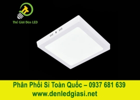 Đèn LED Ốp Trần Đổi Màu Vuông Viền Trắng MSS-535 