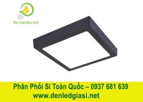 Đèn LED Ốp Trần Đổi Màu Vuông Viền Đen MSS-554 D