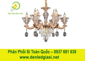 Đèn Chùm Pha Lê Nến DC891T6