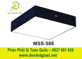 Đèn LED Ốp Trần Đổi Màu Vuông Viền Đen  MSS-588
