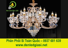 Đèn Chùm Pha Lê Nến DC6018T15