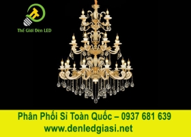 Đèn Chùm Thả Thông Tầng Pha Lê C-2074/15+10+5