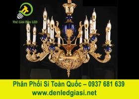 Đèn Chùm Pha Lê Nến DC6066T12