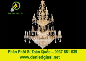 Đèn Chùm Thông Tầng Pha Lê Nến DC6237T39