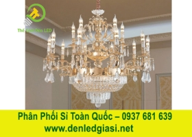 Đèn Chùm Pha Lê Nến DC6237T15