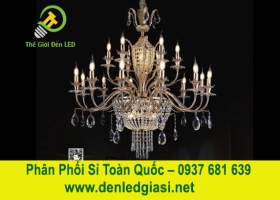 Đèn Chùm Pha Lê Nến DC8908T18