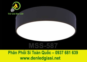 Đèn LED Ốp Trần Đổi Màu Tròn Viền Đen  MSS-587 