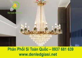 Đèn Chùm Thông Tầng Pha Lê Nến DC9047T12