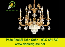 Đèn Chùm Pha Lê Nến DC904T6 