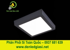 Đèn LED Ốp Trần Đổi Màu Vuông Viền Đen MSS-555 D