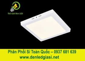 Đèn LED Ốp Trần Đổi Màu Vuông Viền Trắng  MSS-605