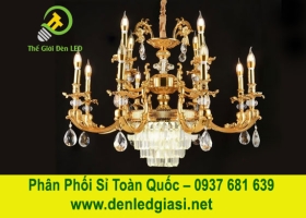 Đèn Chùm Pha Lê Nến DC904T12