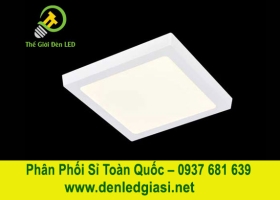Đèn LED Ốp Trần Đổi Màu Vuông Viền Trắng MSS-555 