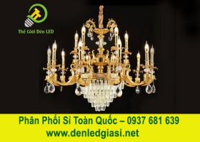 Đèn Chùm Pha Lê Nến DC904T15 