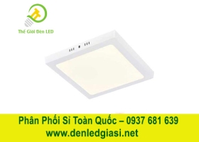 Đèn LED Ốp Trần Đổi Màu Vuông Viền Trắng  MSS-604