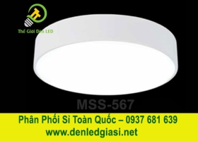 Đèn LED Ốp Trần Đổi Màu Tròn Viền Trắng  MSS-567 