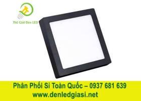 Đèn LED Ốp Trần Đổi Màu Vuông Viền Đen MSS-556 D